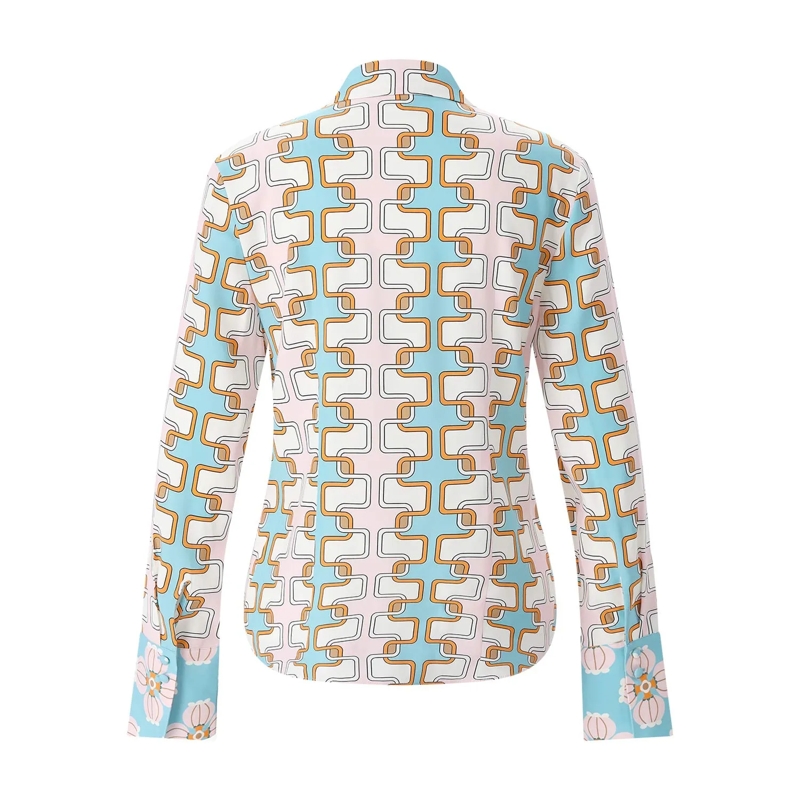 Herzensangelegenheit Blouse Seidenbluse mit Muster mehrfarbig(Image 2)