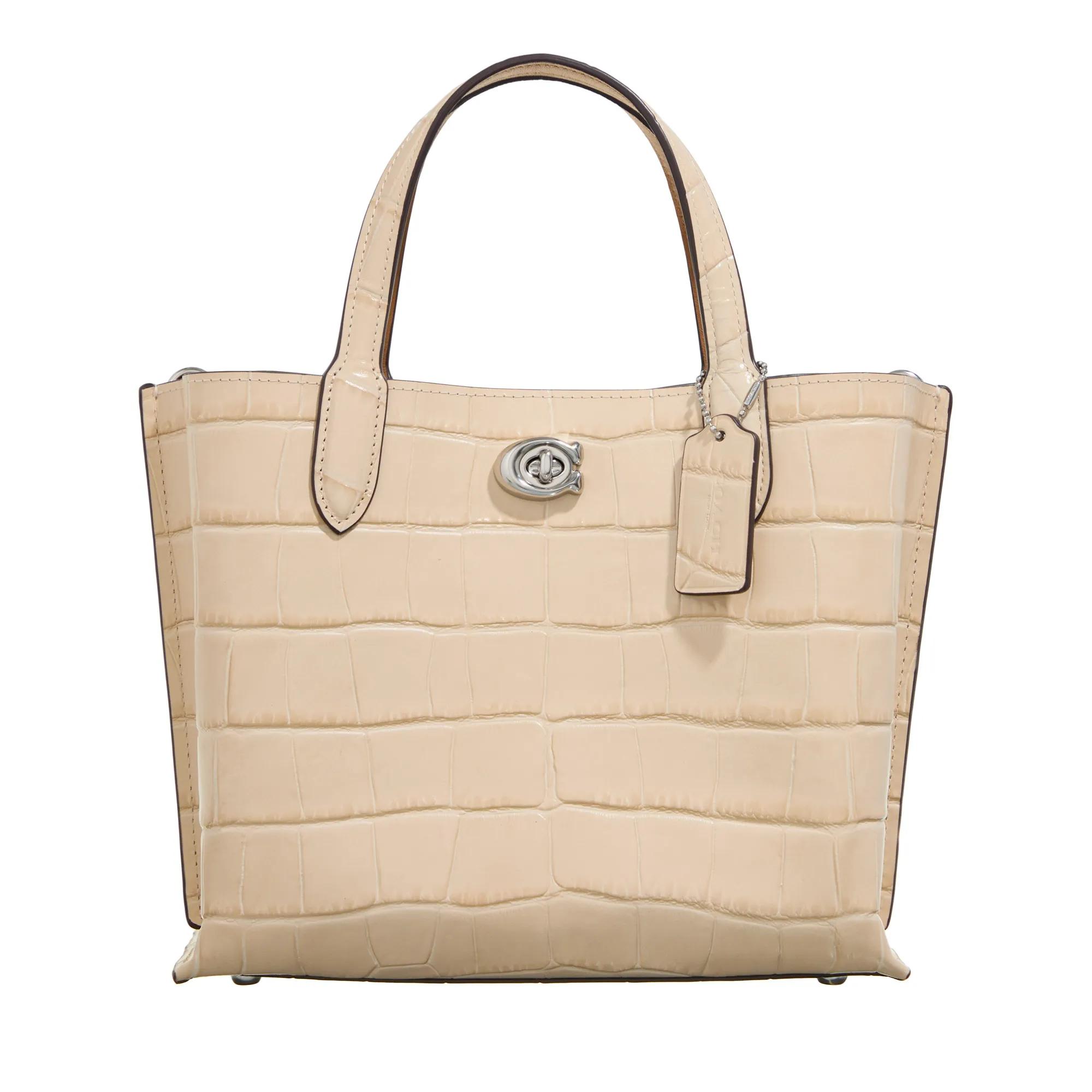 Coach Totes & Shopper - Embossed Croc Willow Tote 24 - Gr. unisize - in Creme - für Damen