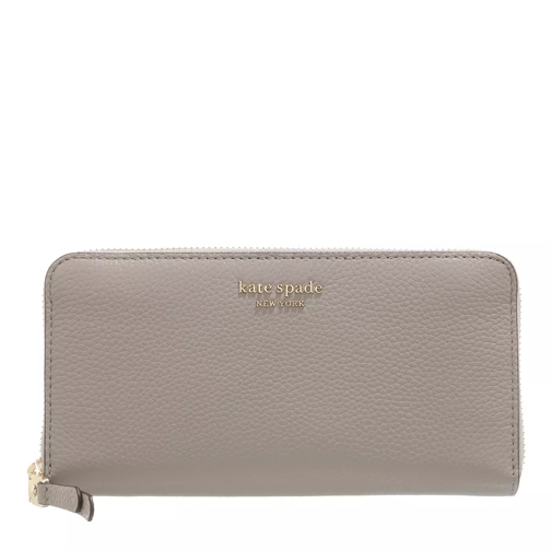Kate Spade New York Roulette Wallet Grey Portemonnaie mit Zip-Around-Reißverschluss