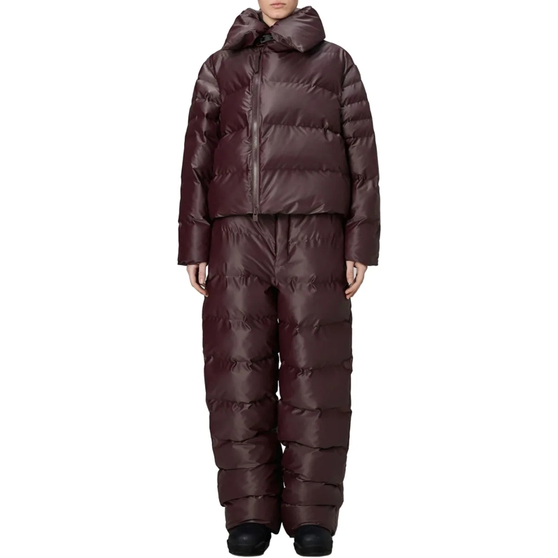 Rains Trenchcoat Rains Alta Vision Short Puffer Jacket W3t3 Puffer  rot