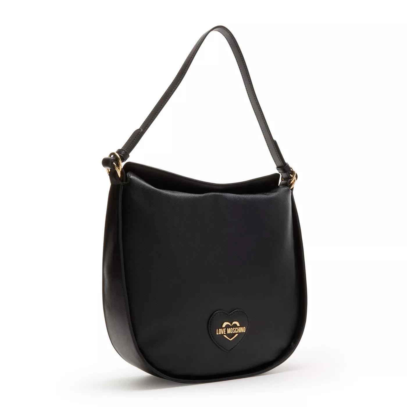 Love Moschino Zwarte Schoudertas Synthetisch Leer Black Dames