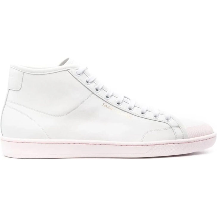 Saint LaurentサンローランSL/39 Logo Mid Sneakersスニーカー Saint Laurent SL/39 mid-top Sneakers | Blue | FARFETCH AE