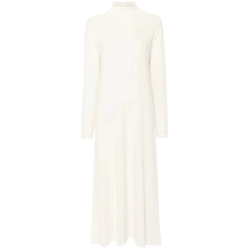 Jil Sander White High-Neck Maxi Dress White 