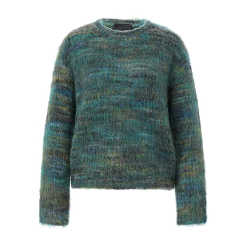 Roberto Collina Pull Strickpullover aus Woll-Mix Grün