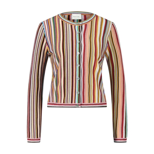 Paul Smith Bunter Cardigan aus reiner Schurwolle Multicolor Vest