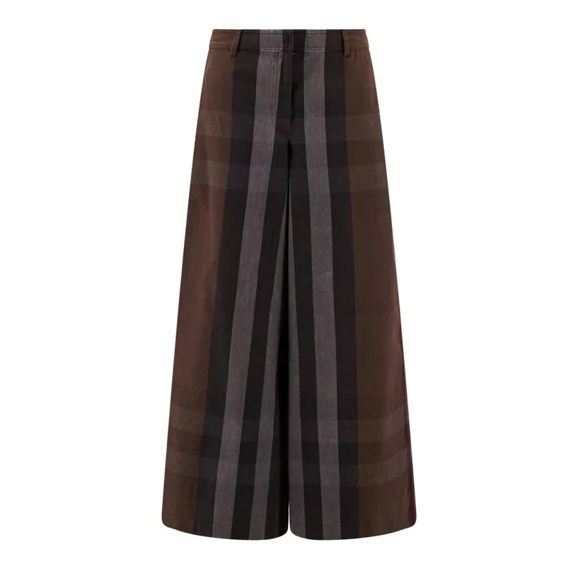 Burberry Hose Cotton Pants Brown