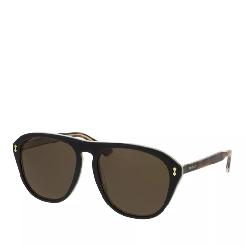 Gucci GG0128S-004 56 Sunglass ACETATE BLACK Sunglasses