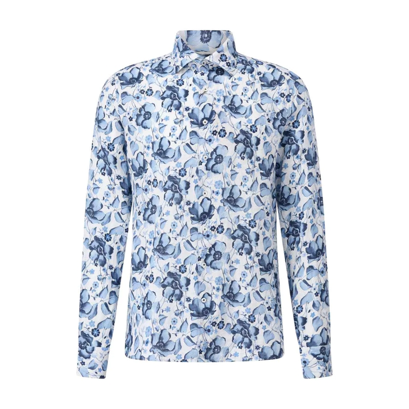 STENSTRÖMS  Slim-Fit Hemd mit Muster Blau