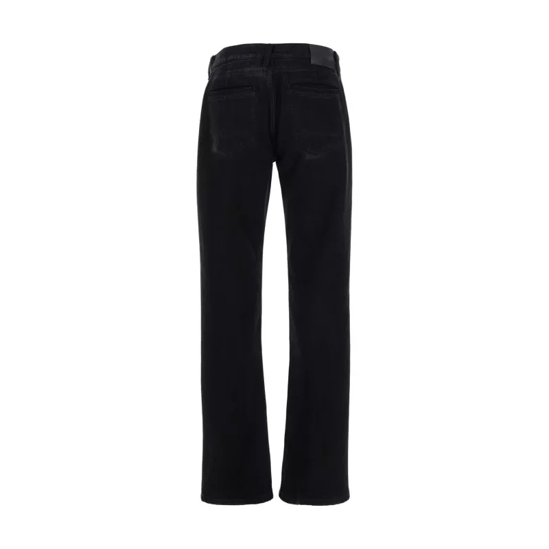 Alexander McQueen  Black Jeans With Straight Leg In Denim Black (Image 2)