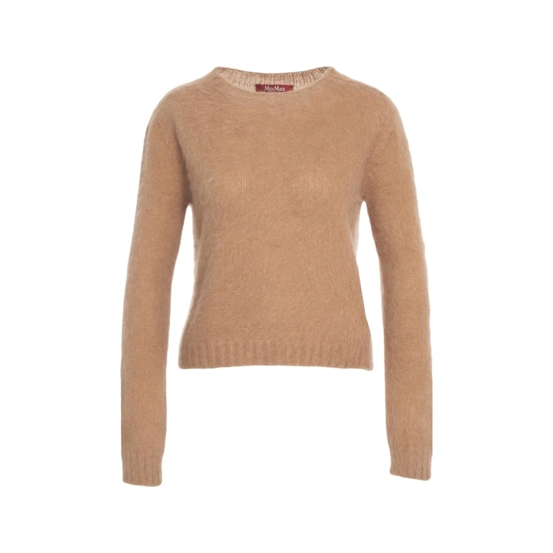 Max Mara Trui Mixed Mohair Sweater Neutrals