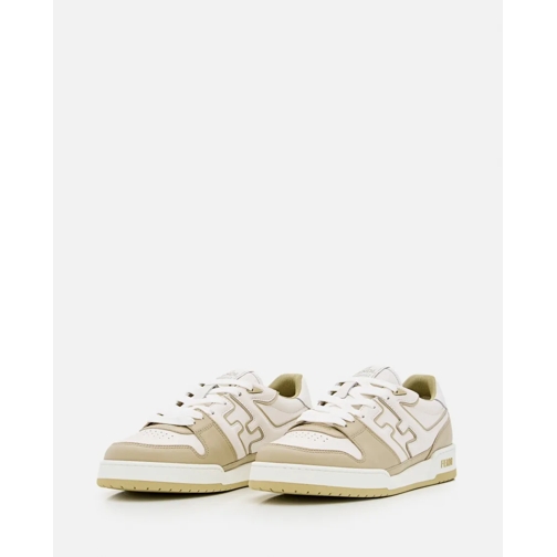Fendi sneaker basse Calf Leather Sneakers With Side Logo And Rubber So White (Image 2)