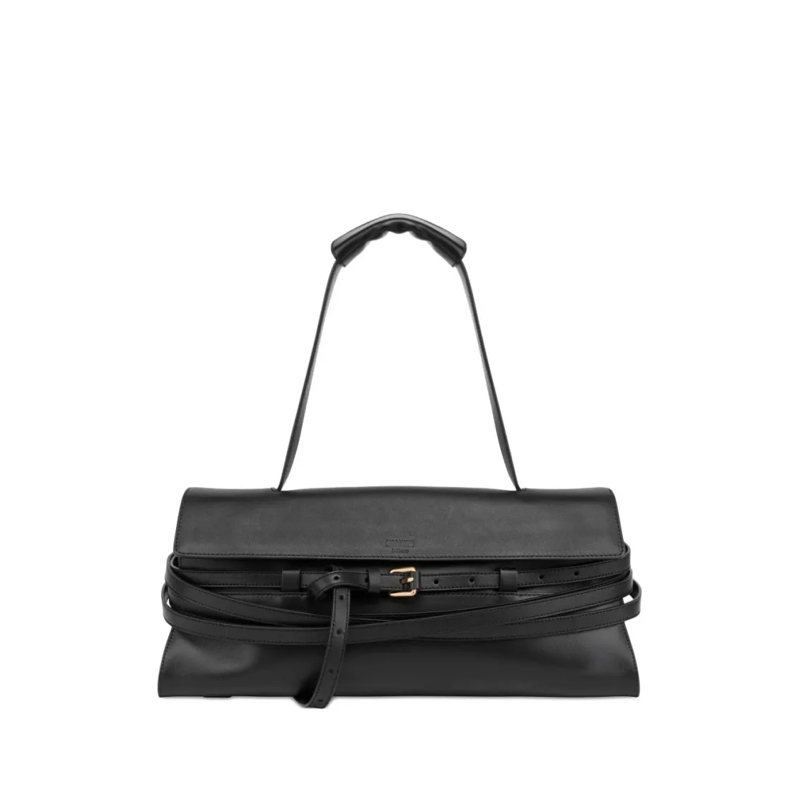 Moschino Sac à bandoulière Smooth Silk And Nylon Black Bag Black