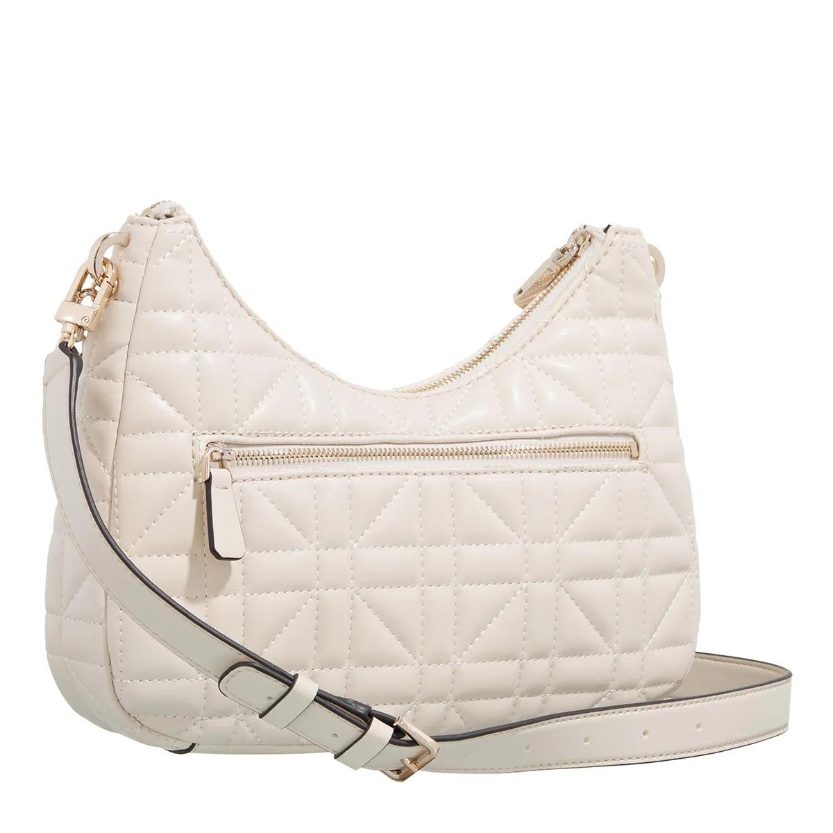 Guess Elegante witte schoudertas met gouden details Beige Dames