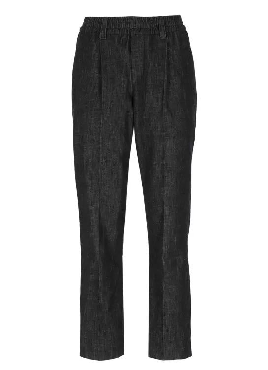 Brunello Cucinelli - Cotton Trousers - Größe 40 - black