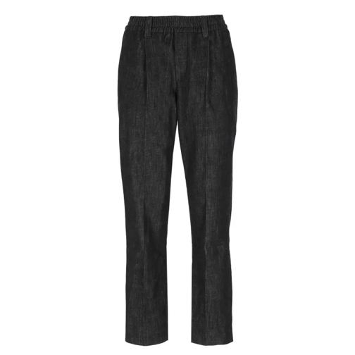 Brunello Cucinelli Cotton Trousers Black 