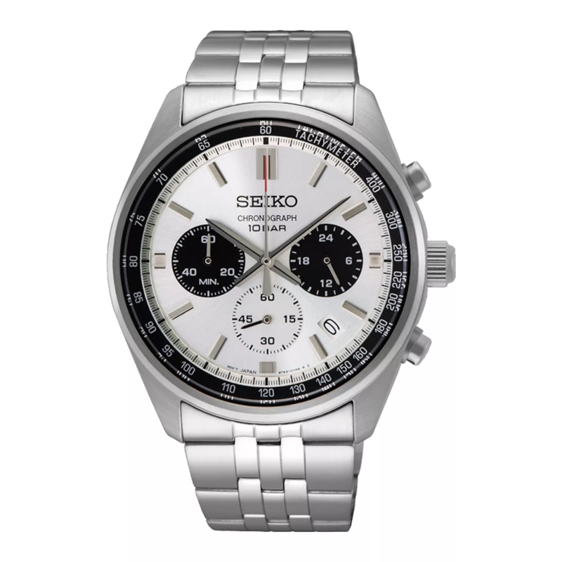 Seiko Chronograph Uhr Silber