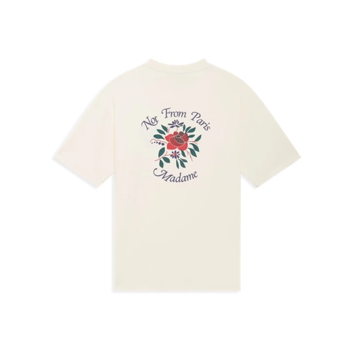 Drôle De Monsieur Chemises T-Shirt Slogan-Fleurs-Print cream cream