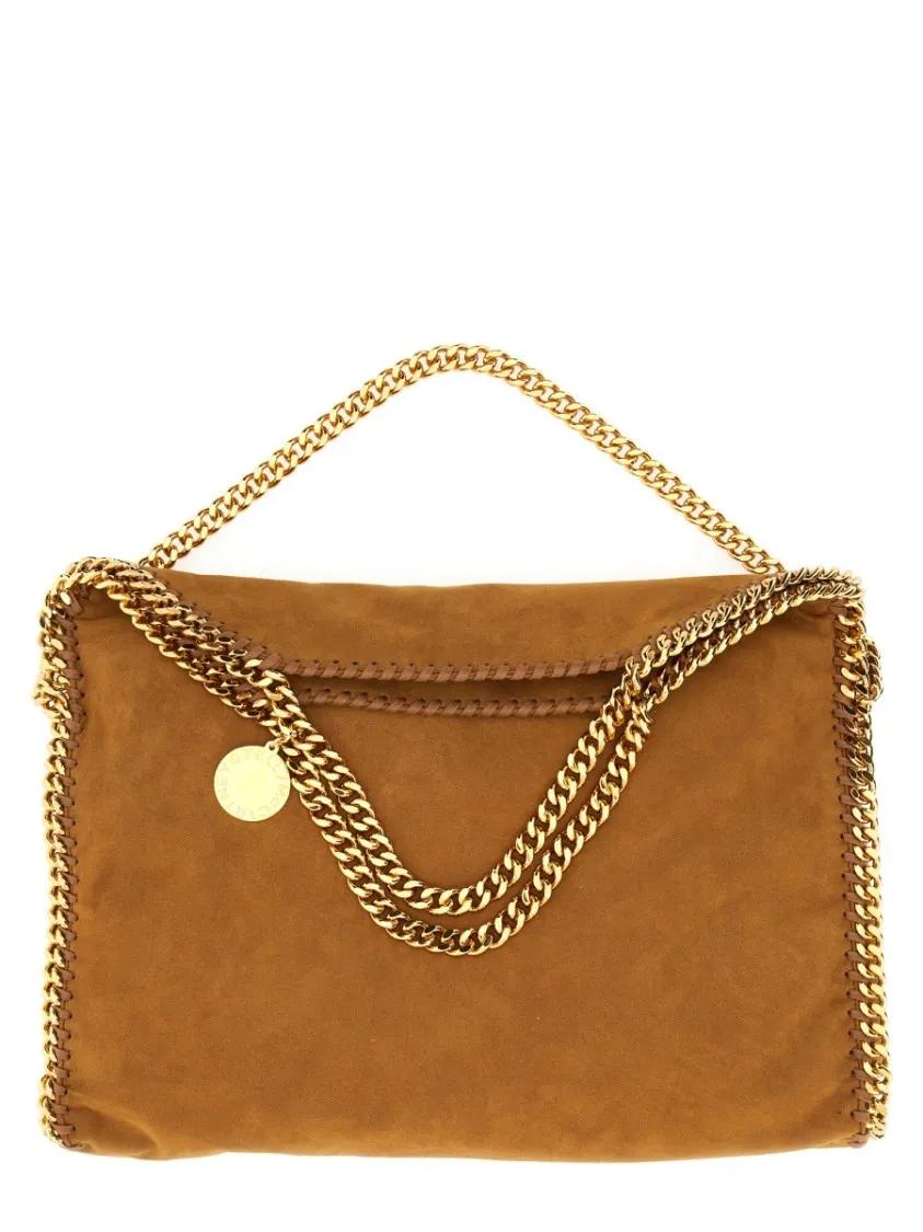 Stella Mccartney Shoppers & Totes Falabella Fold Over Tote Bag in bruin