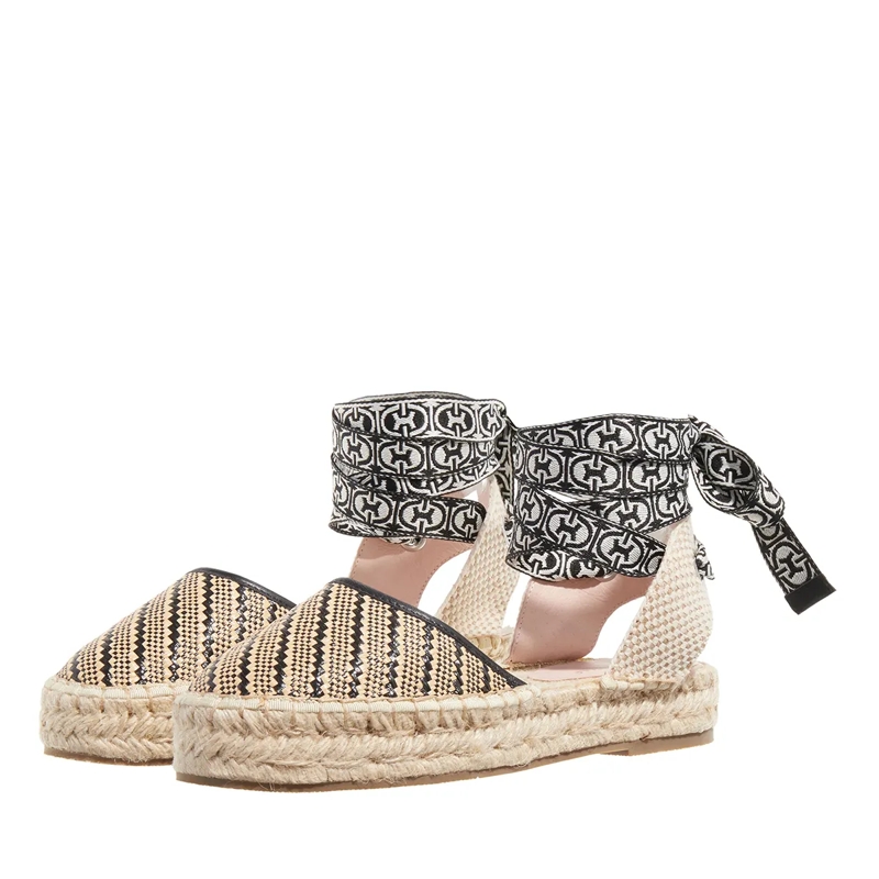 Coccinelle Espadrilles Coccinelle Praia Bic.Straw Mul.Noir/No/N-E (Image 3)