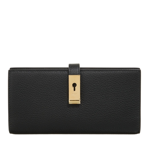 Bally Amy Black+Yelgold Bi-Fold Wallet