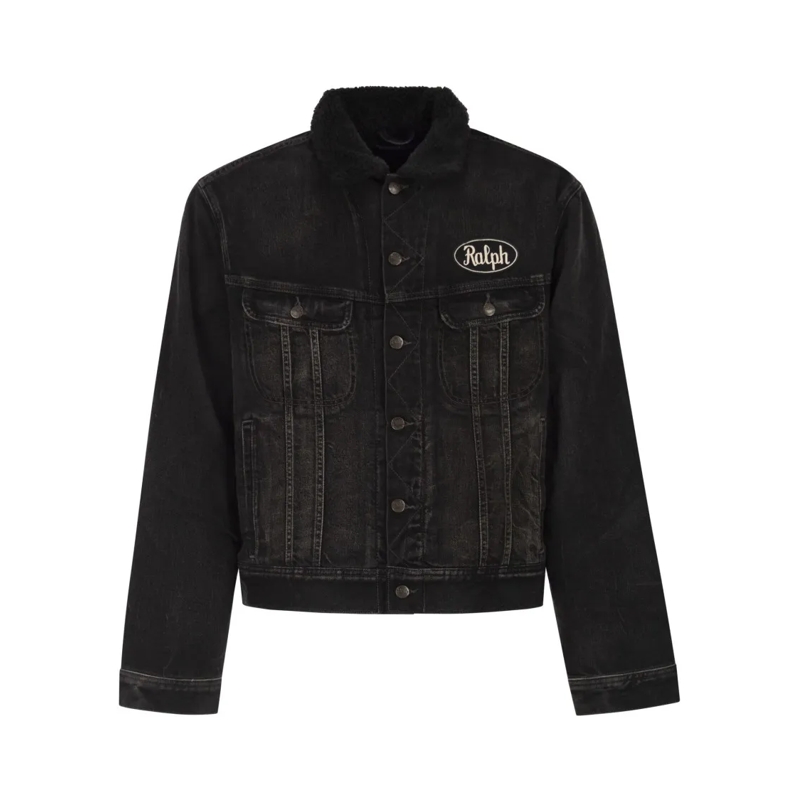 Polo Ralph Lauren Jeansjacke Distressed Denim Trucker Jacket Black
