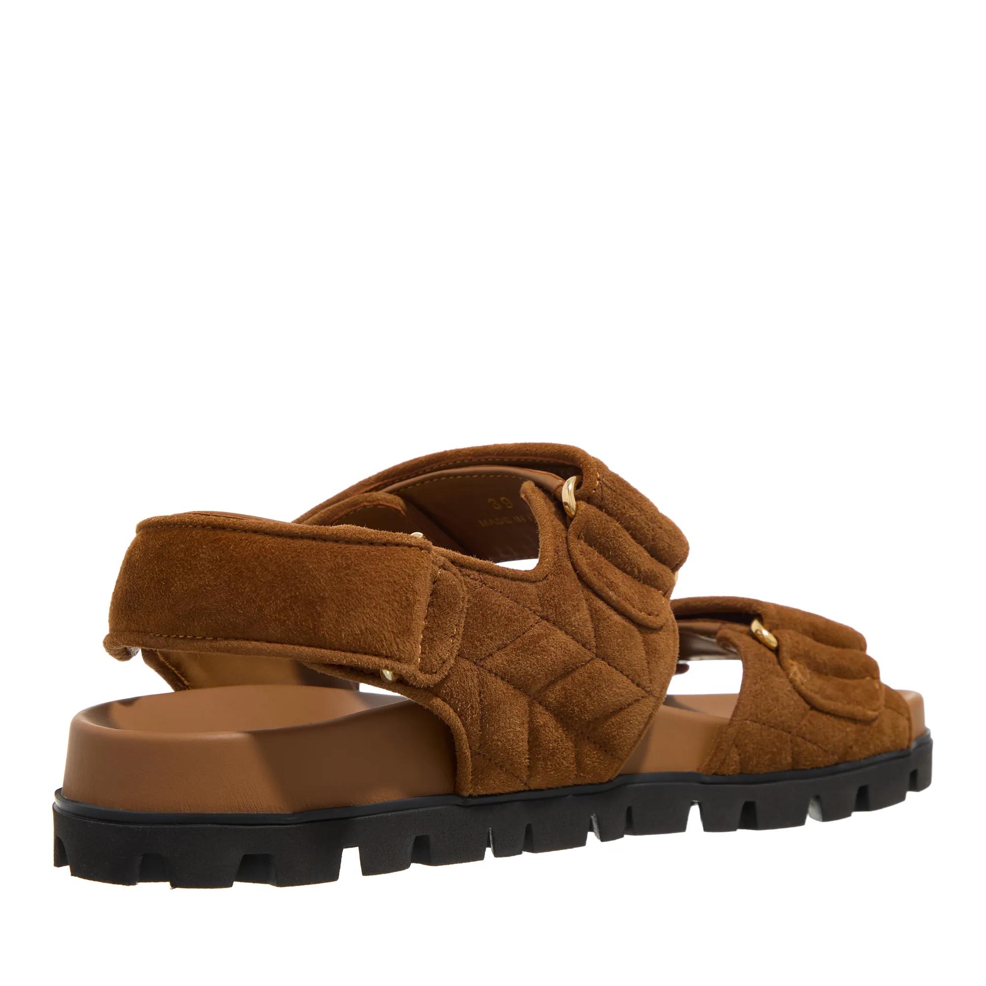 Thumbnail - Miu Miu Sandalen - Sandali Camoscio Matelasse - Gr. 40 (EU) - in Braun - für Damen