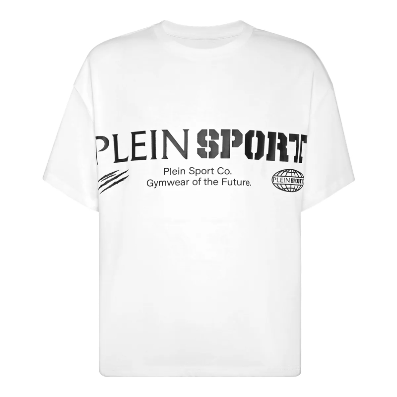 Plein Sport T-Shirt T-Shirt Rundhalsausschnitt Ss Logo weiss