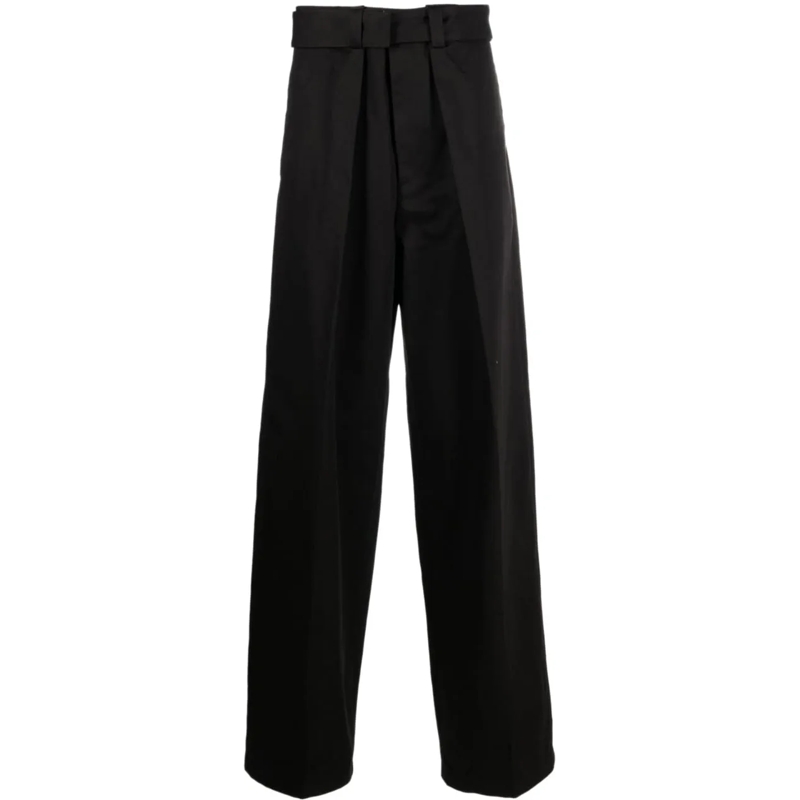 Jil Sander Jeans à jambe droite Trousers Black schwarz
