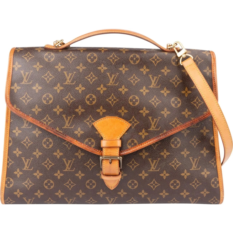 Louis Vuitton Schultertasche Louis Vuitton Canvas Monogram Bel Air Handbag braun