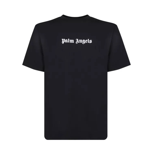 Palm Angels Black Cotton T-Shirt Black 