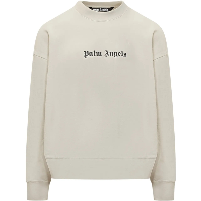 Palm Angels  Felpa con Logo weiß