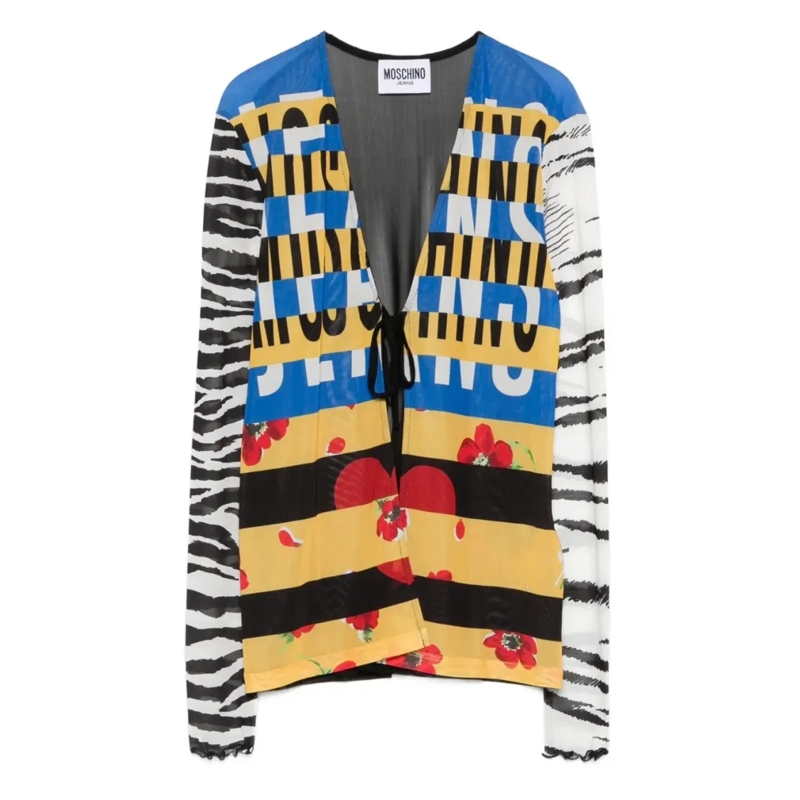 Moschino Trui Fitted Knitwear With Classic Design Grey