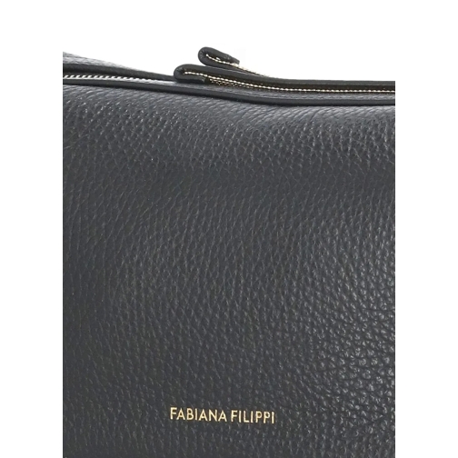 Fabiana Filippi Sac à bandoulière Black Pebbled Letaher Bag Black (Image 5)