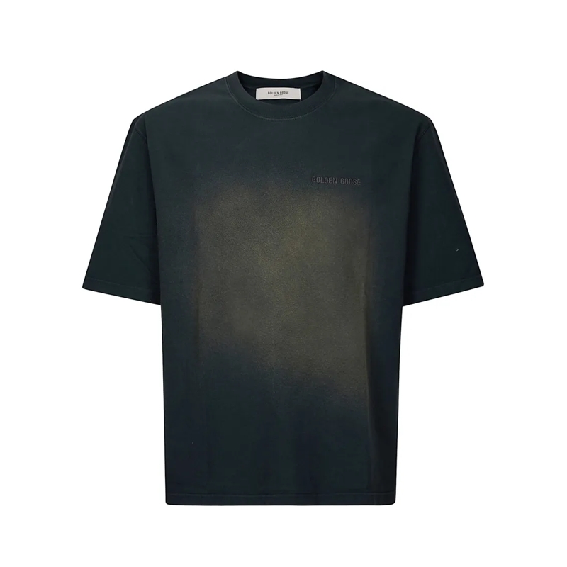 Golden Goose T-shirt t shirt unisexe en jersey de coton noir avec logo  schwarz