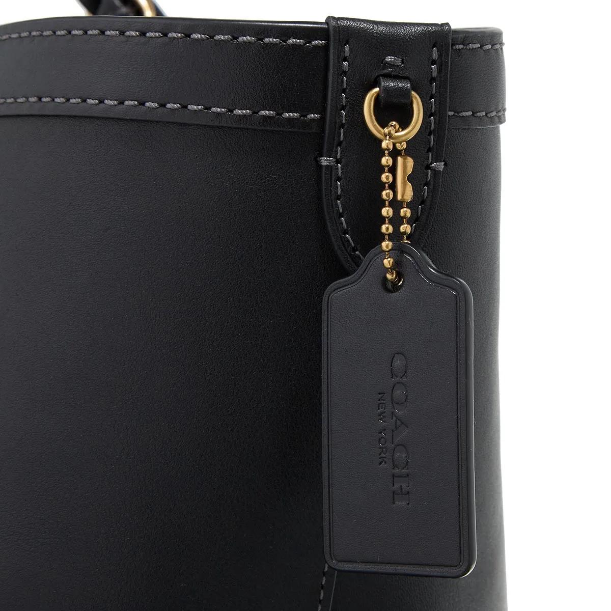 Coach Shoppers & Totes Natural Grain Leather Gramercy Tote in zwart