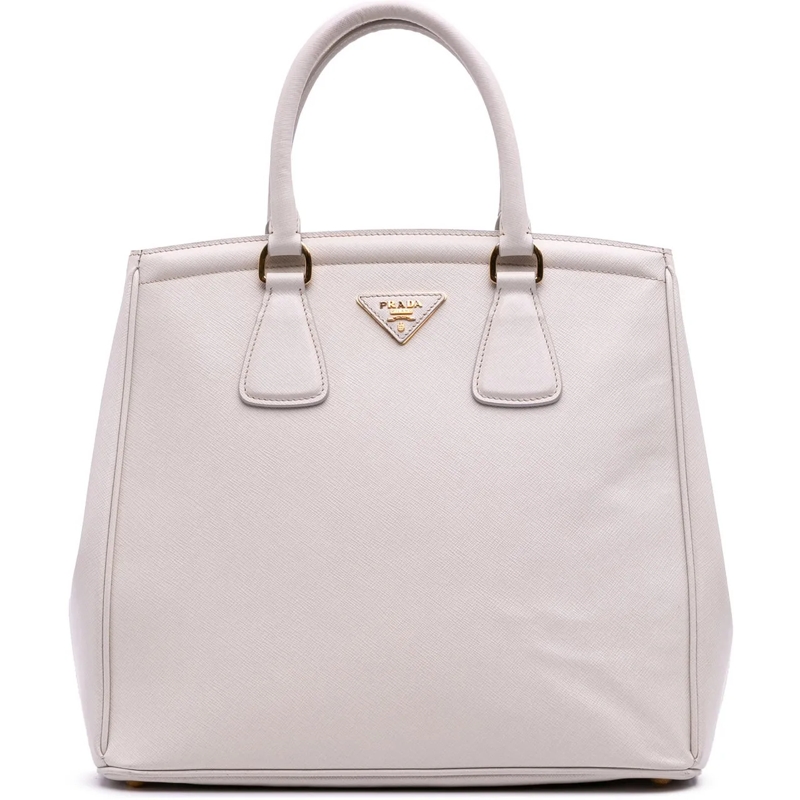 Prada Shopper Saffiano Lux Parabole Tote weiß