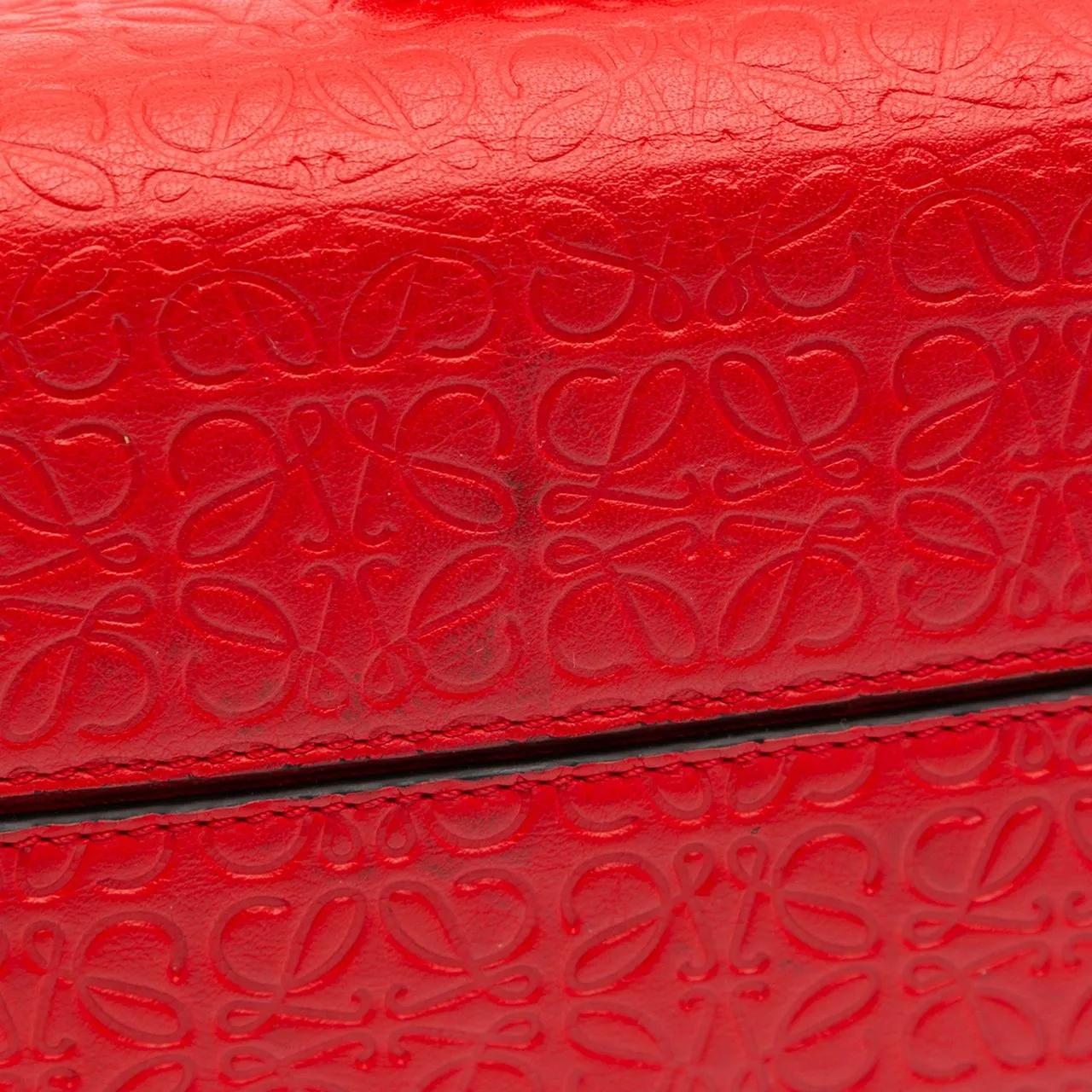 Thumbnail - Loewe Hobo Bags - Leather Repeat Anagram Avenue Crossbody - Gr. unisize - in Rot - für Damen