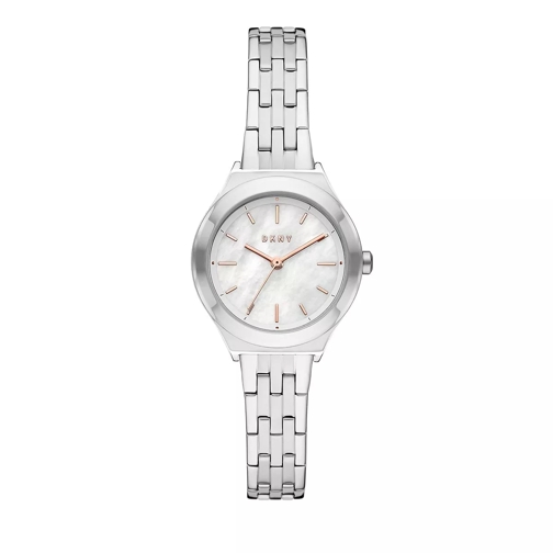 DKNY Parsons Three-Hand Stainless Steel Watch Silver Quartz Watch