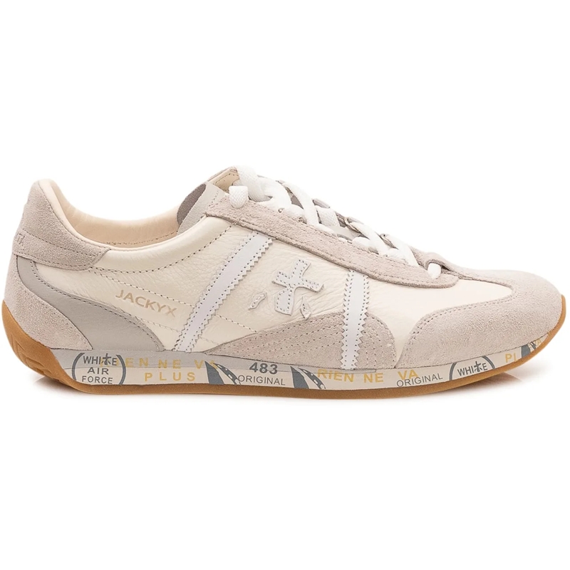 Premiata Sneaker basse Sneakers Jackyx con Lacci e Inserti weiß