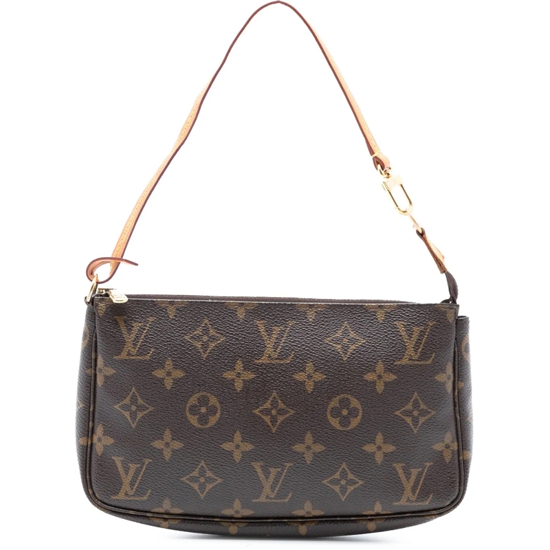 Louis Vuitton Schultertasche Monogram Pochette Accessoires braun