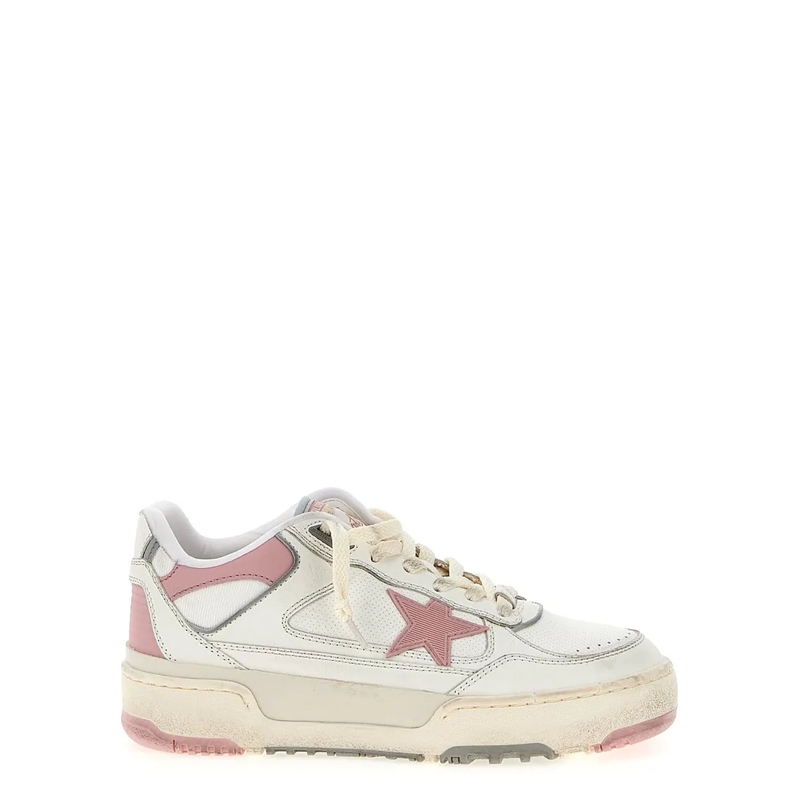 Golden Goose Low-Top-Sneaker baskets forty2 en cuir beige(Image 2)