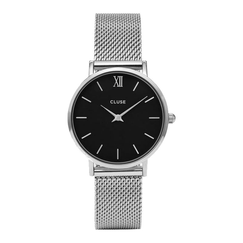 CLUSE Chronographe Minuit Uhr Silber
