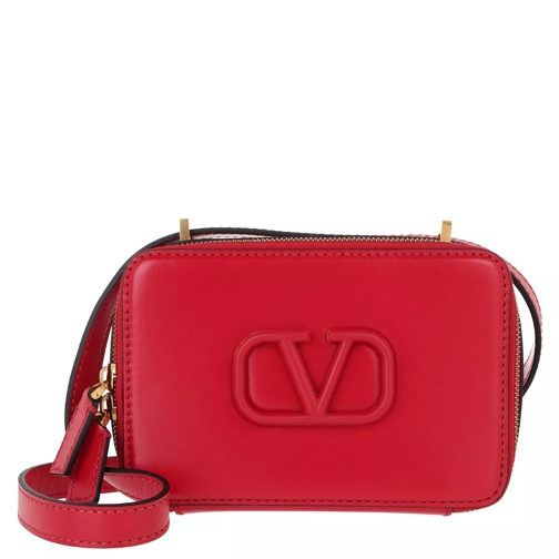 Valentino Garavani V Sling Crossbody Bag Smooth Calfskin Rouge Pur Cross body-väskor