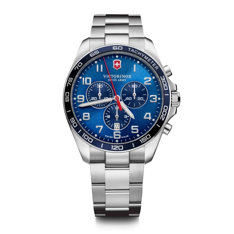 Victorinox Chronograph FieldForce Classic Uhr Silber