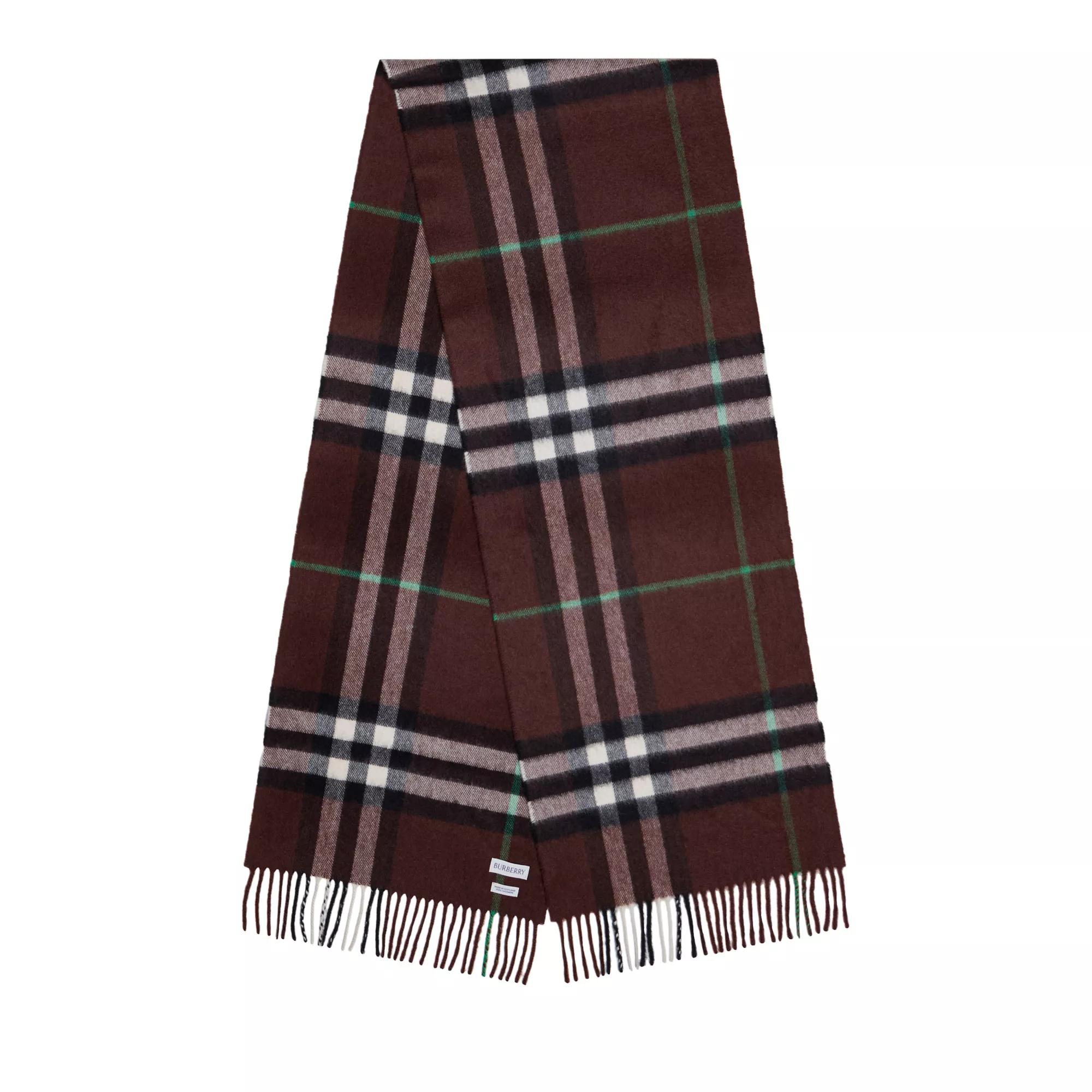 Burberry Tücher & Schals - Giant Check Plain Pattern Scarf - Gr. unisize - in Braun - für Damen