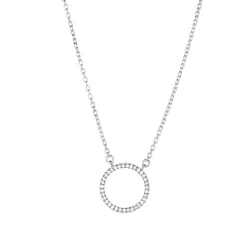 Leaf Necklace Circle of Life Silver Collier moyen