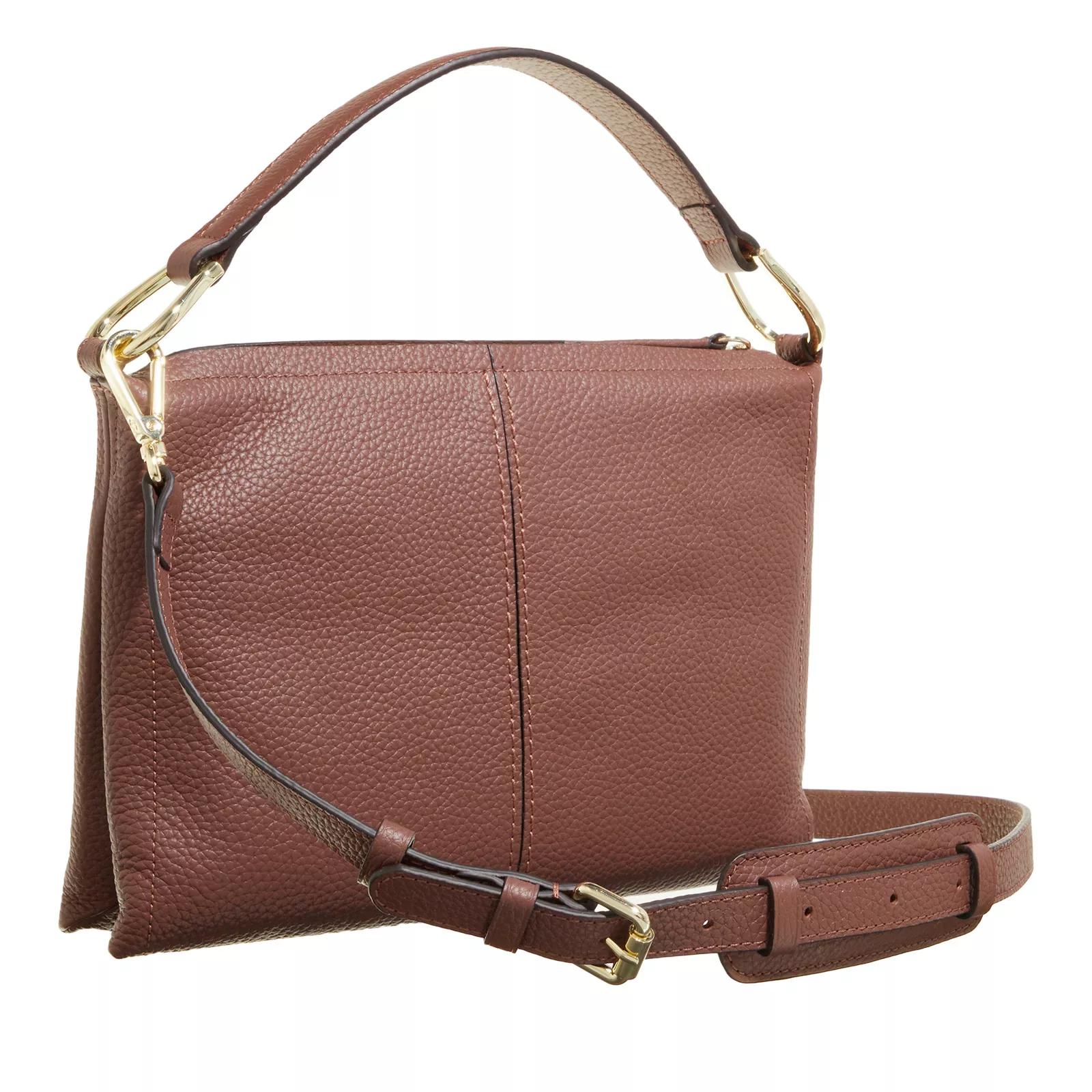 Aigner Savanna Leren Schoudertas Brown Dames