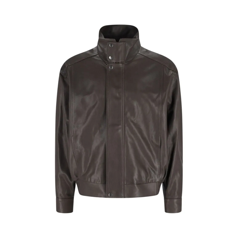 Calvin Klein Leren jas Sheepskin Leather Jacket – Brown Brown