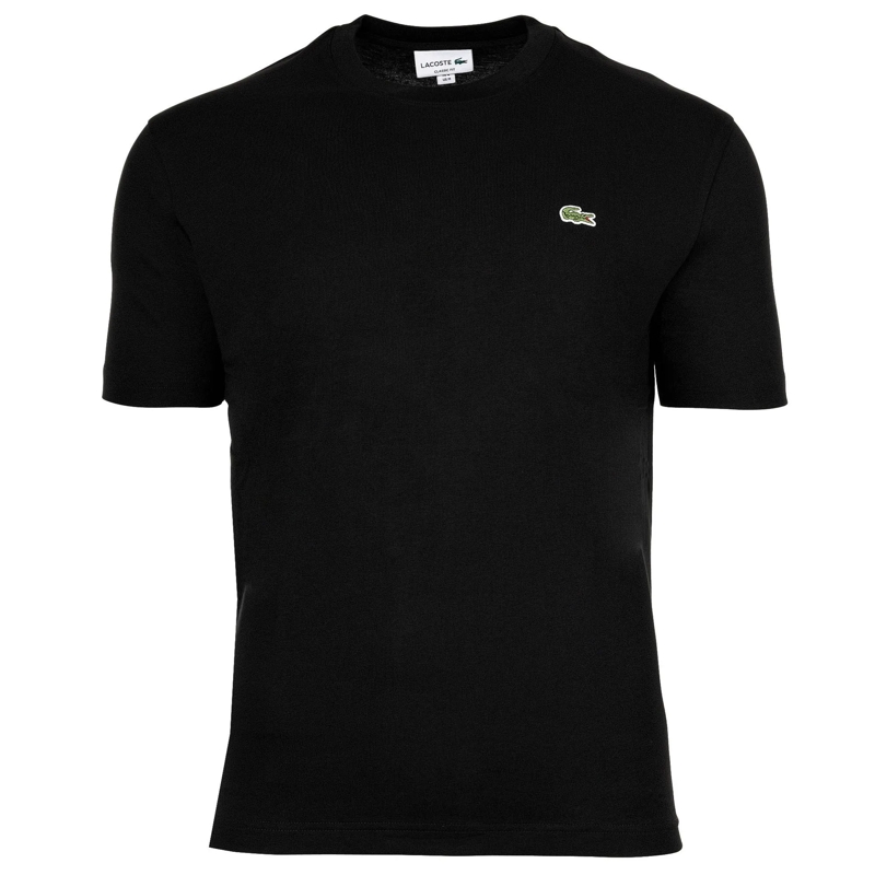 Lacoste Hemd Lacoste LACOSTE Herren T-Shirt, Rundhals - Classic schwarz