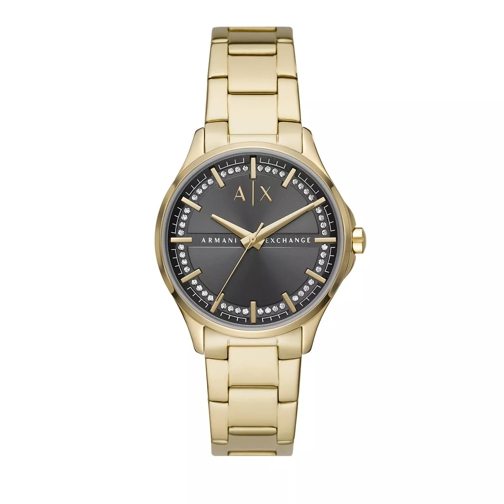 Armani Exchange Women's Three-Hand Stainless Steel Watch, AX5257 Gold Orologio da abito